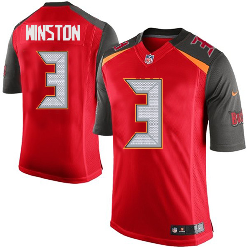 Youth Limited Jameis Winston Nike Jersey Red Home - #3 NFL Tampa Bay Buccaneers